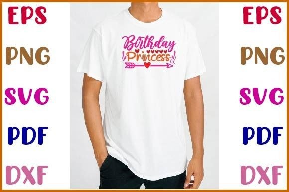 Birthday Princess Svg
