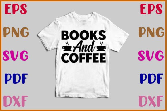 Books and Coffee Svg