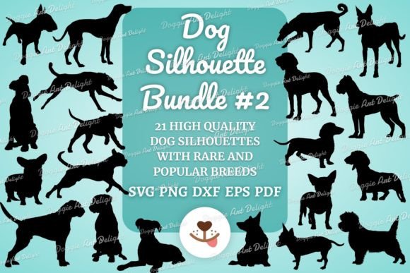 Embroidery Design Review: Dog Silhoeutte SVG Cut File Bunde 2
