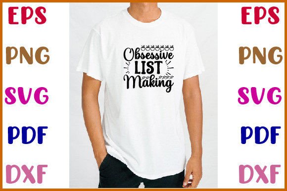 Obsessive List Making Svg