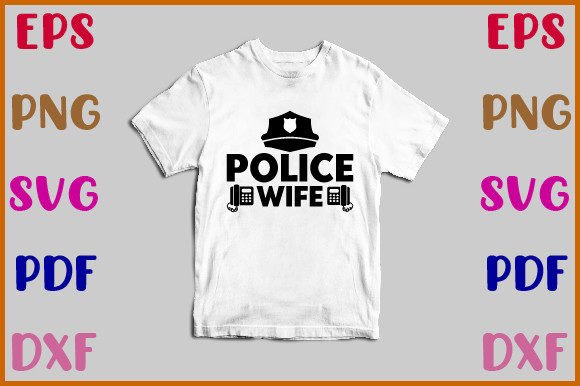 Police Wife Svg