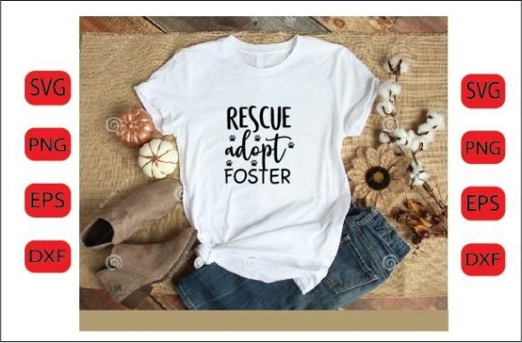 Rescue Adopt Foster SVG Design